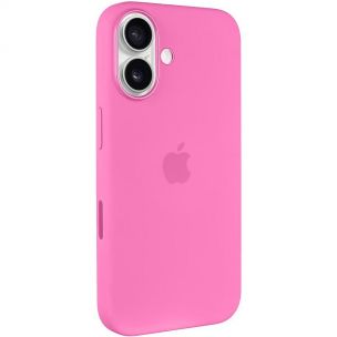 Чохол Silicone case (AAA) with Magsafe and Animation (button) для Apple iPhone 16 Plus, Peony