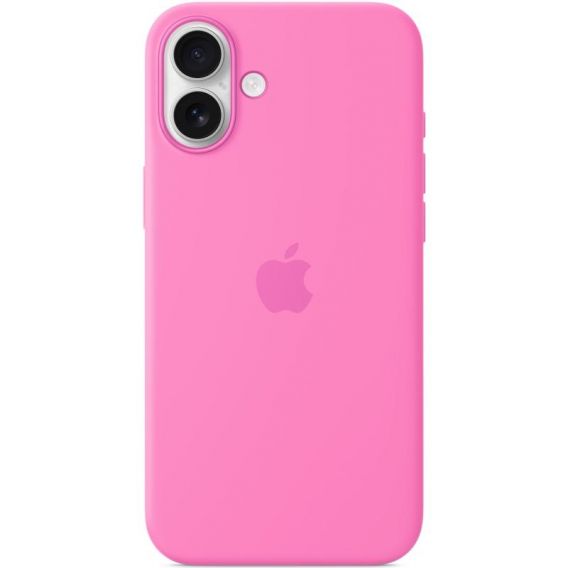 Чохол Silicone case (AAA) with Magsafe and Animation (button) для Apple iPhone 16 Plus, Peony