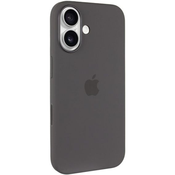 Чохол Silicone case (AAA) with Magsafe and Animation (button) для Apple iPhone 16 Plus, Stone Grey