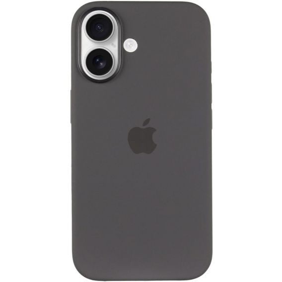 Чохол Silicone case (AAA) with Magsafe and Animation (button) для Apple iPhone 16 Plus, Stone Grey