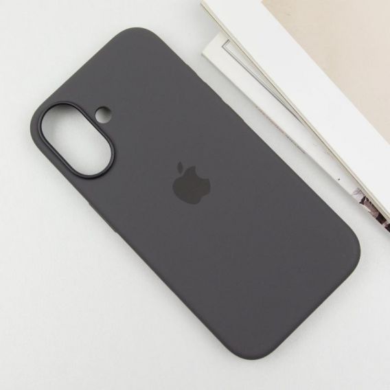 Чохол Silicone case (AAA) with Magsafe and Animation (button) для Apple iPhone 16 Plus, Stone Grey