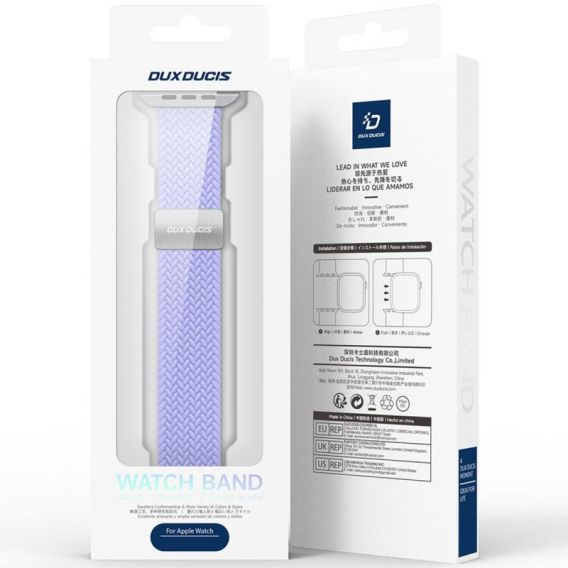 Ремінець Dux Ducis Mixture Ultra для Apple Watch 38/40/41/42mm(ser.10), Misty Purple