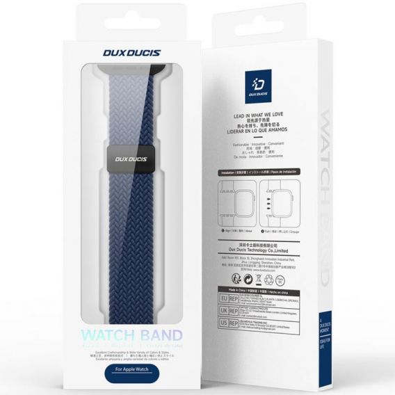 Ремінець Dux Ducis Mixture Ultra для Apple Watch 42(ser.1-3)/44/45/46/49mm, Deep Blue