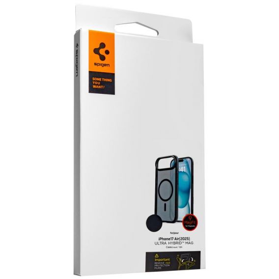Чохол SGP Ultra Hybrid Mag для Apple iPhone 17 Air, Чорний