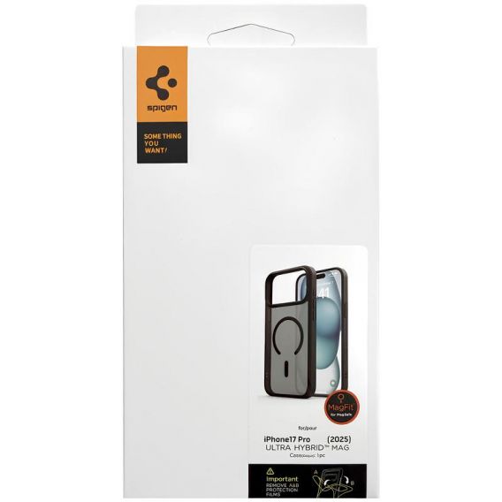 Чохол SGP Ultra Hybrid Mag для Apple iPhone 17 Pro, Чорний