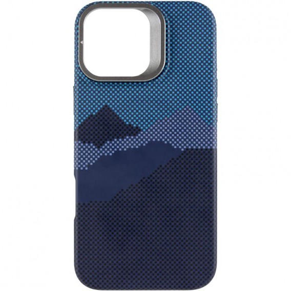 TPU чохол Pixel Craft with MagSafe для Apple iPhone 16 (6.1") Mountain Blue