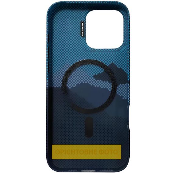 TPU чохол Pixel Craft with MagSafe для Apple iPhone 16, Mountain Blue