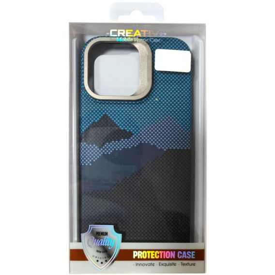 TPU чохол Pixel Craft with MagSafe для Apple iPhone 16 Pro, Mountain Blue