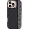 TPU чохол Pixel Craft with MagSafe для Apple iPhone 16 Pro (6.3") Carbon Line