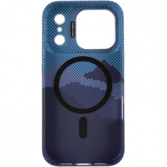 TPU чохол Pixel Craft with MagSafe для Apple iPhone 17 Pro (6.3") Mountain Blue