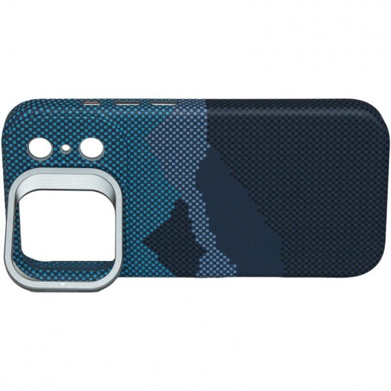 TPU чохол Pixel Craft with MagSafe для Apple iPhone 17 Pro (6.3") Mountain Blue