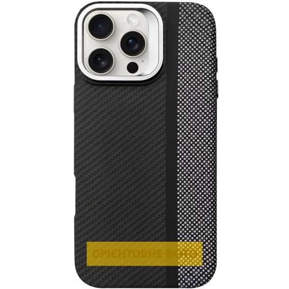 TPU чохол Pixel Craft with MagSafe для Apple iPhone 17 Pro, Carbon Line