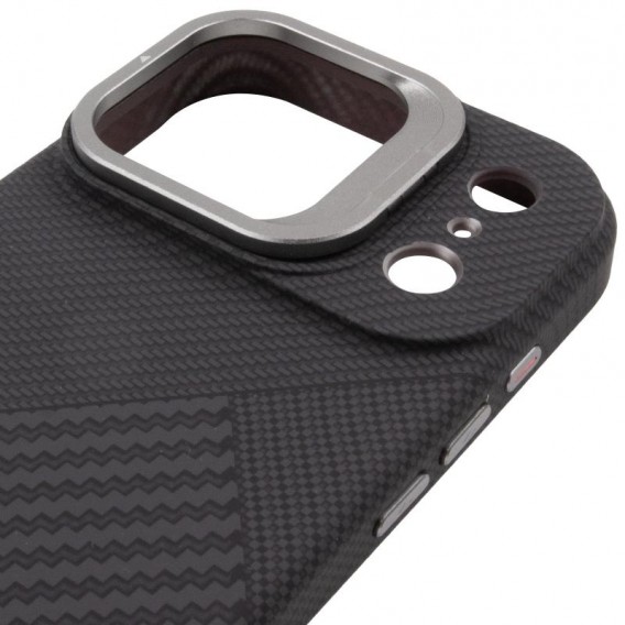 TPU чехол Pixel Craft with MagSafe для Apple iPhone 17 Pro Max (6.9) Graphite Flow