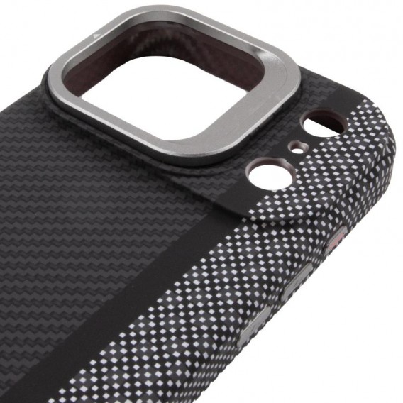 TPU чохол Pixel Craft with MagSafe для Apple iPhone 17 Pro Max (6.9") Carbon Line