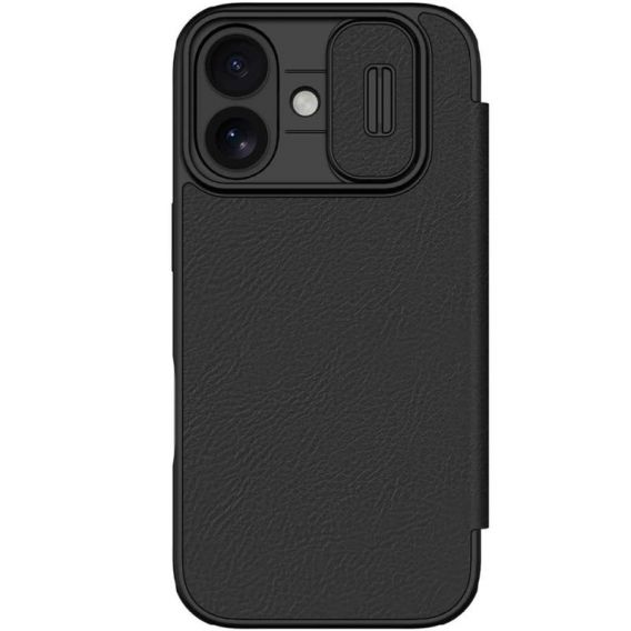 Шкіряний чохол-книжка Nillkin Qin Pro Camshield для Apple iPhone 17, Black