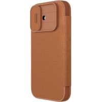 Шкіряний чохол-книжка Nillkin Qin Pro Camshield для Apple iPhone 17, Brown