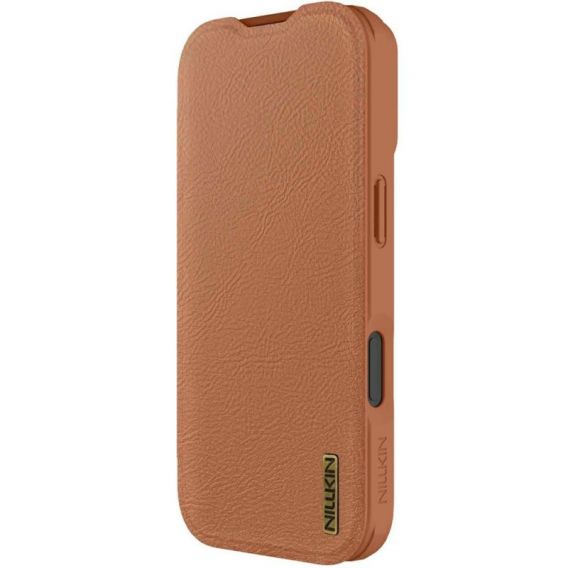 Шкіряний чохол-книжка Nillkin Qin Pro Camshield для Apple iPhone 17, Brown