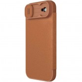 Кожаный чехол-книжка Nillkin Qin Pro Camshield для Apple iPhone 17 Air (6.5 дюйма) Brown Кожаный чехол-книжка Nillkin Qin Pro Camshield для Apple iPhone 17 Air (6.5 дюйма) Brown