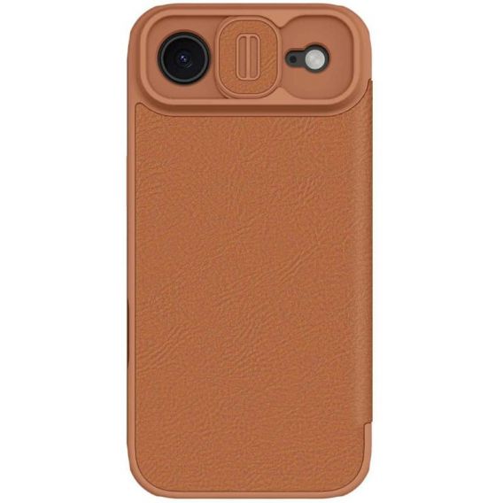 Шкіряний чохол-книжка Nillkin Qin Pro Camshield для Apple iPhone 17 Air, Brown