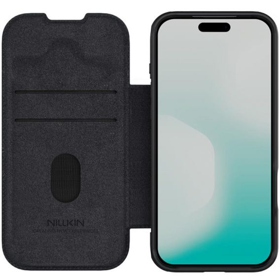 Шкіряний чохол-книжка Nillkin Qin Pro Camshield для iPhone 17 Pro Max, Black