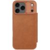 Шкіряний чохол-книжка Nillkin Qin Pro Camshield для iPhone 17 Pro Max, Brown