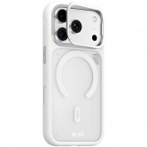 TPU+PC чехол для iPhone 18 Pro / iPhone 17 Pro Blueo Frosted Heat Dissipation Stand with MagSafe Белый