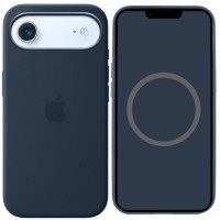 Чохол Silicone case (AAA) with Magsafe and Animation для Apple iPhone 17 Air (6.5") Midnight