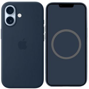 Чехол Silicone case (AAA) with Magsafe and Animation для Apple iPhone 17, Midnight