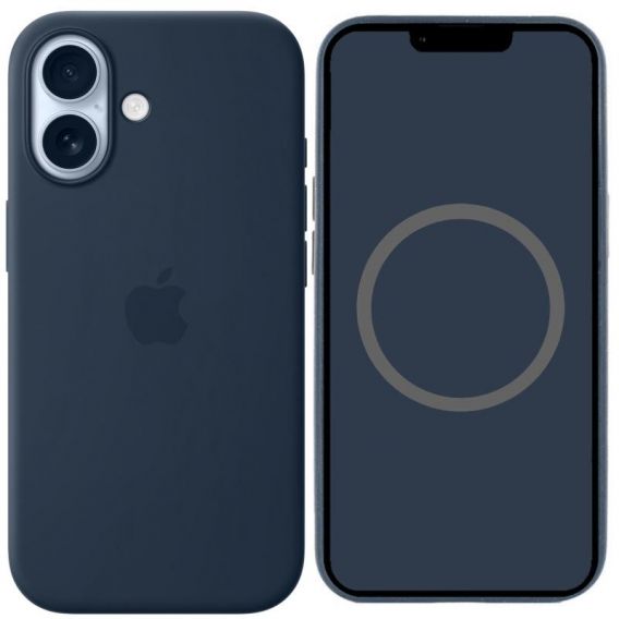 Чохол Silicone case (AAA) with Magsafe and Animation для Apple iPhone 17, Midnight