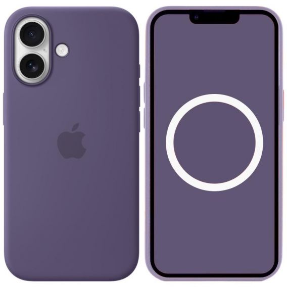 Чохол Silicone case (AAA) with Magsafe and Animation для Apple iPhone 17, Purple Fog