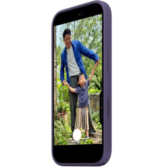 Чохол Silicone case (AAA) with Magsafe and Animation для Apple iPhone 17, Purple Fog