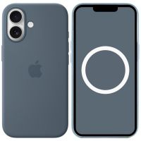 Чехол Silicone case (AAA) with Magsafe and Animation для Apple iPhone 17 (6.3) Anchor Blue