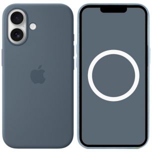 Чехол Silicone case (AAA) with Magsafe and Animation для Apple iPhone 17, Anchor Blue