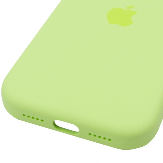Чехол Silicone case (AAA) with Magsafe and Animation для Apple iPhone 17 Pro (6.3 дюйма) Neon Yellow