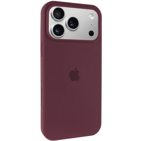 Чохол Silicone Case Full Protective (AA) для Apple iPhone 17 Pro, Бордовий / Plum
