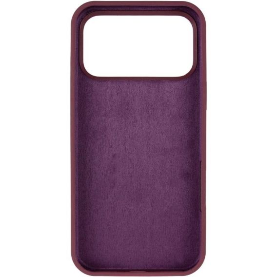 Чохол Silicone Case Full Protective (AA) для Apple iPhone 17 Pro, Бордовий / Plum