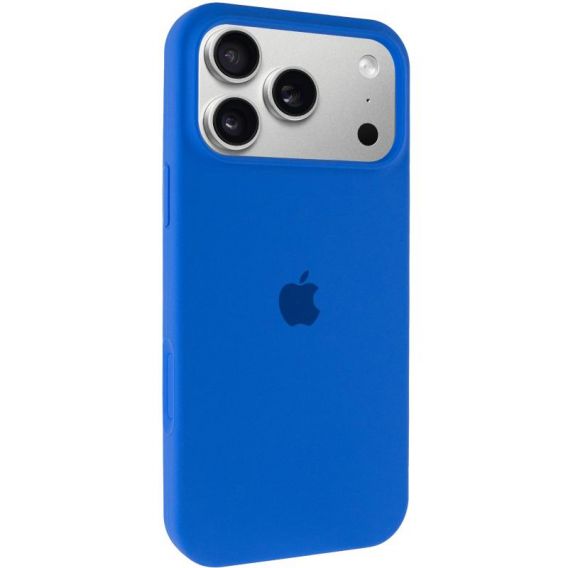 Чохол Silicone Case Full Protective (AA) для Apple iPhone 17 Pro, Синій / Capri Blue