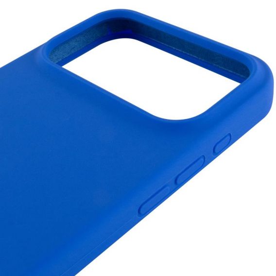 Чохол Silicone Case Full Protective (AA) для Apple iPhone 17 Pro, Синій / Capri Blue