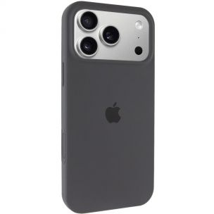 Чехол Silicone Case Full Protective (AA) для Apple iPhone 17 Pro, Серый / Dark Gray