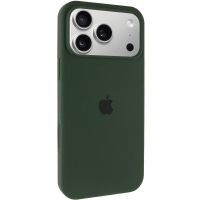 Чехол Silicone Case Full Protective (AA) для Apple iPhone 17 Pro (6.3) Зеленый / Cyprus Green