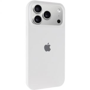 Чохол Silicone Case Full Protective (AA) для Apple iPhone 17 Pro, Білий / White