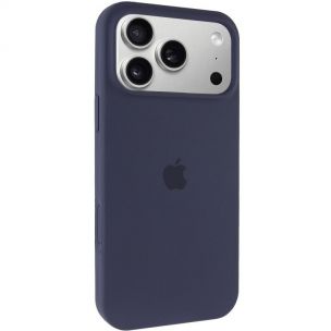 Чехол Silicone Case Full Protective (AA) для Apple iPhone 17 Pro Max, Темно-синий / Midnight blue