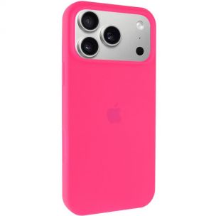 Чохол Silicone Case Full Protective (AA) Apple iPhone 17 Pro Max, Рожевий / Barbie pink