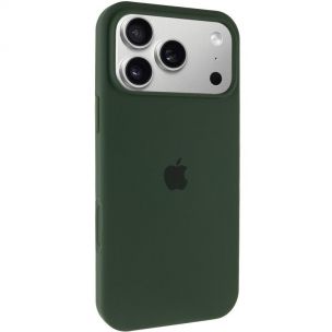 Чохол Silicone Case Full Protective (AA) для Apple iPhone 17 Pro Max, Зелений / Cyprus Green