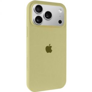 Чехол Silicone Case Full Protective (AA) для Apple iPhone 17 Pro Max, Желтый / Mellow Yellow