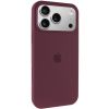Чохол Silicone Case Full Protective (AA) для Apple iPhone 17 Pro Max, Бордовий / Plum