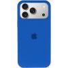 Чохол Silicone Case Full Protective (AA) для Apple iPhone 17 Pro Max, Синій / Capri Blue