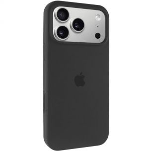 Чехол Silicone Case Full Protective (AA) для Apple iPhone 17 Pro Max, Черный / Black