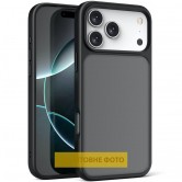 TPU+PC чехол Metal Buttons для Apple iPhone 17 (6.3) Черный / Black