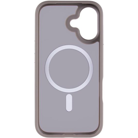 TPU+PC чохол Metal Buttons with MagSafe для Apple iPhone 17, Сірий / Grey